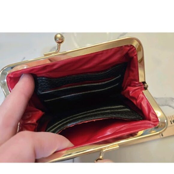 VTG Dooney & Bourke Black Pebble Leather Hobo Shoulder Bag With Matching Wallet - Picture 10 of 10